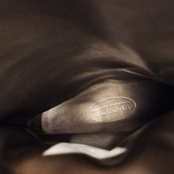 Talbots Elegant Black Suede Slouchy Women's Knee-High Heel Boots Size 9 - Picture 8 of 8